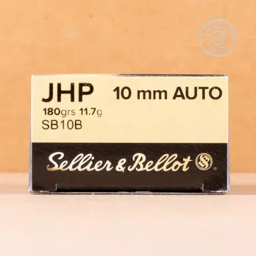 10MM AUTO SELLIER & BELLOT 180 GRAIN JHP (1000 ROUNDS)