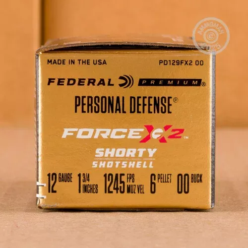 12 GAUGE FEDERAL FORCE X2 1-3/4″ 00 BUCK (10 ROUNDS)