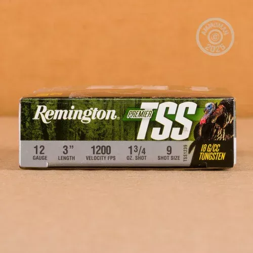 12 GAUGE REMINGTON PREMIER TSS 3″ 1-3/4 OZ. #9 SHOT (5 ROUNDS)