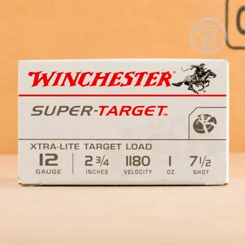 12 GAUGE WINCHESTER SUPER TARGET 2-3/4″ 1 OZ. #7-1/2 SHOT (250 ROUNDS)