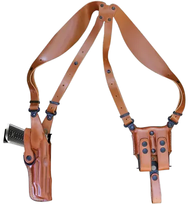 1791 Gunleather NSS2.4CBRVR Shoulder Holster Vertical Brown Right Hand Sig P320