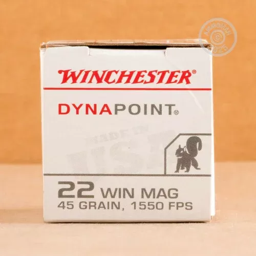 22 WMR WINCHESTER DYNAPOINT 45 GRAIN CPHP (2000 ROUNDS)