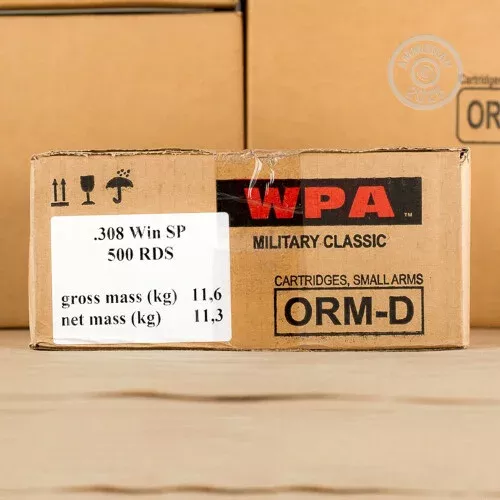 308 WIN WOLF WPA MILITARY CLASSIC 140 GRAIN SOFT POINT (20 ROUNDS)