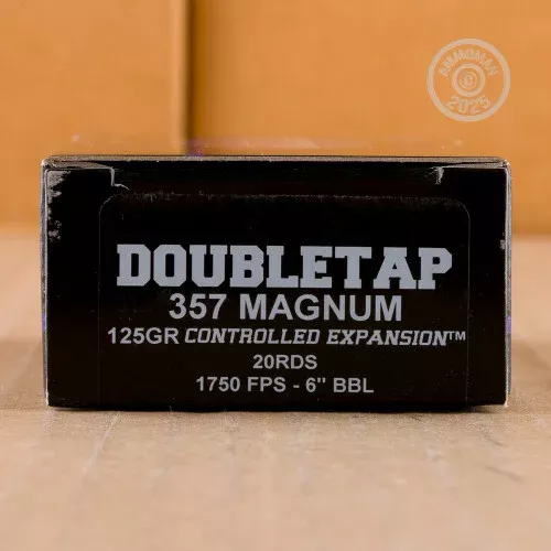 357 MAGNUM DOUBLETAP CONTROLLED EXPANSION 125 GRAIN JHP (20 ROUNDS)