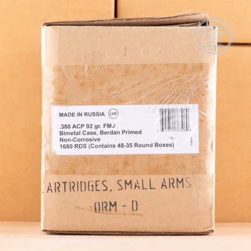 380 ACP Wolf 92 GRAIN FMJ (1680 ROUNDS)
