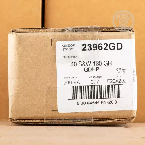 40 S&W SPEER GOLD DOT 180 GRAIN JHP (500 ROUNDS)