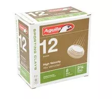 Aguila 12 Gauge Ammunition 1CHB1286 2 3/4″ 1oz HV sporting 1325 Fps #8 Shot 25 Rounds
