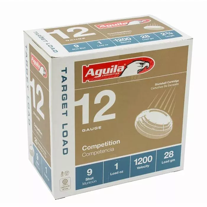 AGUILA 12GA 2 3/4″ 1 OZ #9 25RD BX