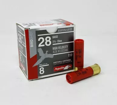 Aguila 28 Gauge Ammunition 1CHB2838CASE 2-3/4″ 1 oz 8 Shot 1200 Fps CASE 500 Rounds