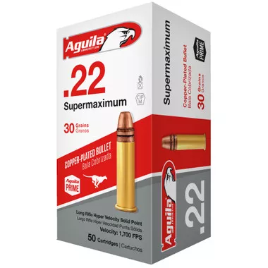 Aguila Super Maximum .22LR 30gr PRN Ammunition - 50 Rounds