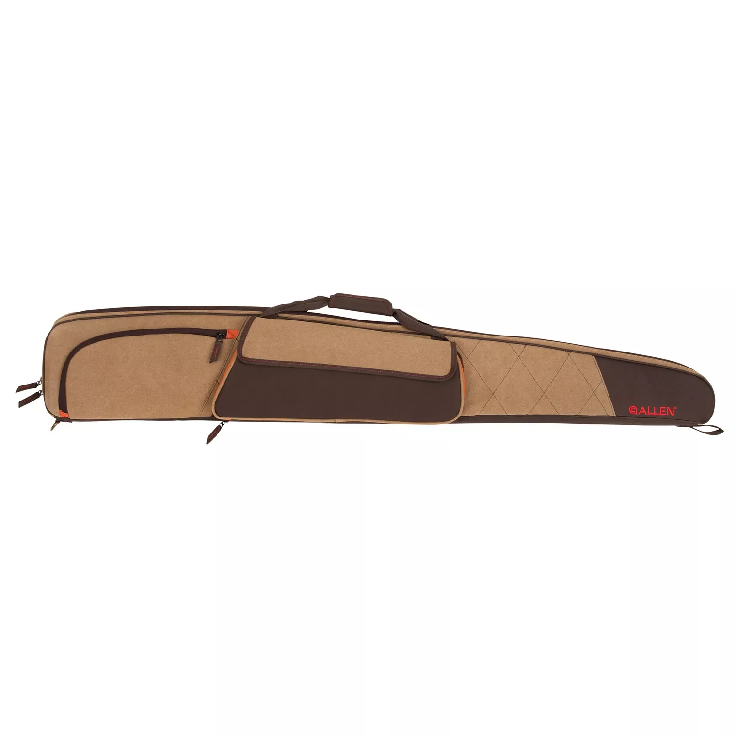 Allen 82152 Humbolt Shotgun Case Tan w/Brown Panels & Trim Cotton/Endura 52” Long Shotgun