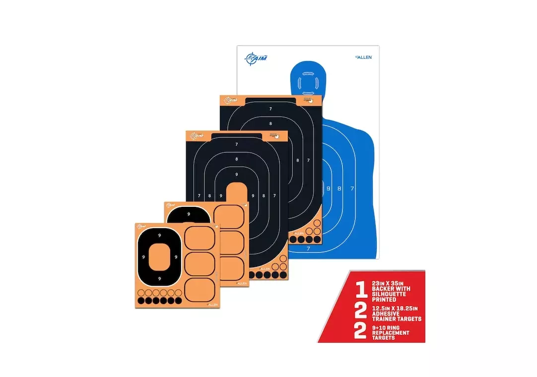 Allen EZ Aim Splash Reactive Paper Shooting Targets, Multi-colored