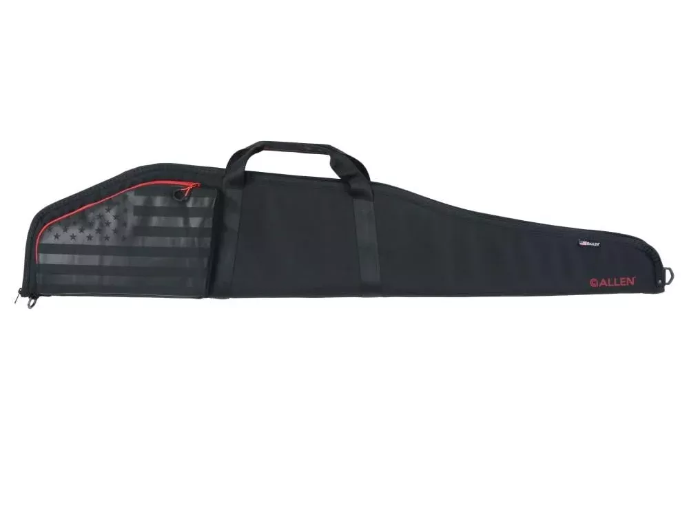 Allen Lincoln Lockable Rifle Case with Flag, Black