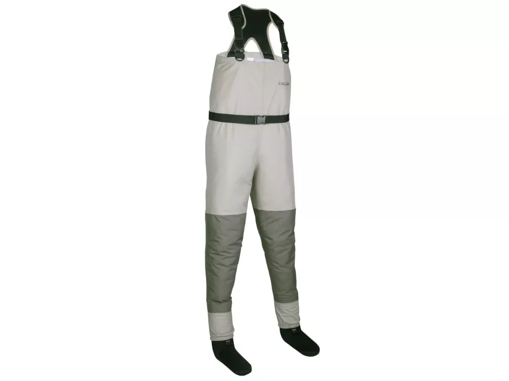Allen Platte Pro Breathable Stockingfoot Fishing Wader, Grey, 11, US, Extra Large