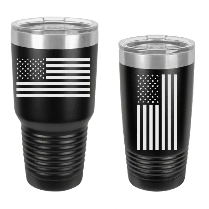 American Flag Engraved Drinkware