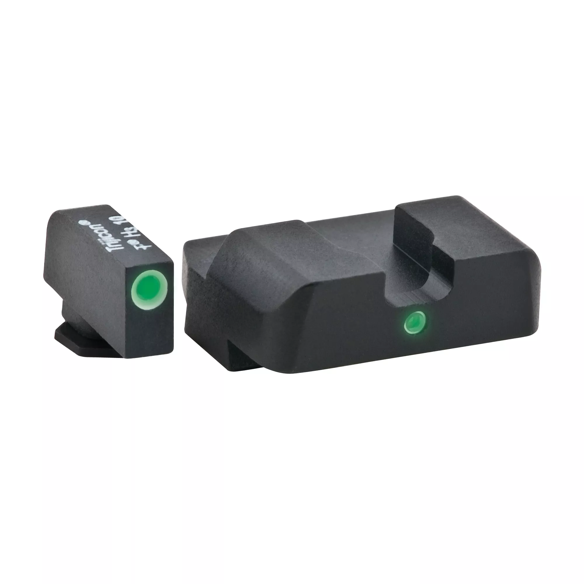 AmeriGlo GL102 i-Dot Sight Set for Glock Green Tritium White Outline Front Sight-Green Tritium Rear Sight