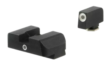Ameriglo GL5101 i-Dot Sight Set for Glock 17/19/19x/26 Gen5 Green Tritium/White Outline Front, Green Tritium Rear