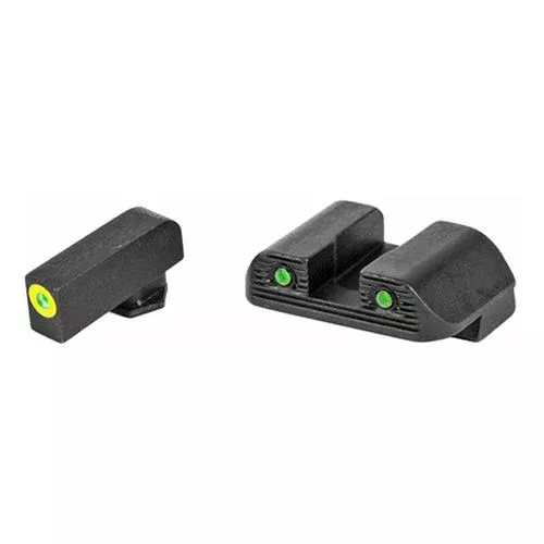 AmeriGlo GL822 Trooper Sets of Pistol Tritium Night Sights for Glock 42,43,43X, Green,