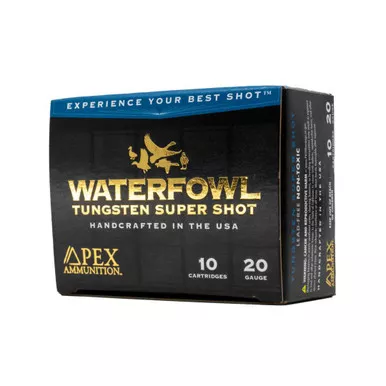 Apex Ammunition Waterfowl TSS Shotshells 20ga 3″ 3/4oz #8 shot – 100 Round Case