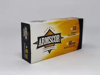 Armscor 40 S&W Ammunition 50081 180 Grain Full Metal Jacket CASE 1,000 Rounds