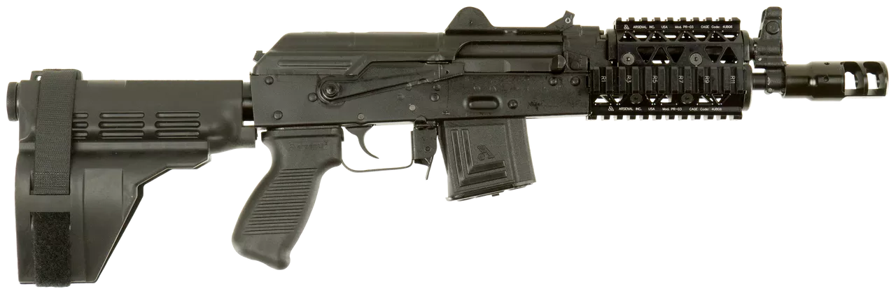 Arsenal AR-15 Pistol SA 5.56 NATO/223 8.5″ Barrel, Brake 4 Rail PS Brace