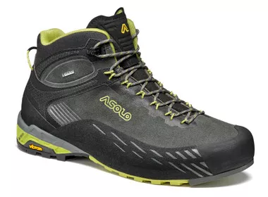 Asolo Men's Eldo Mid Lth GV Graphite/Green Oasis Boot