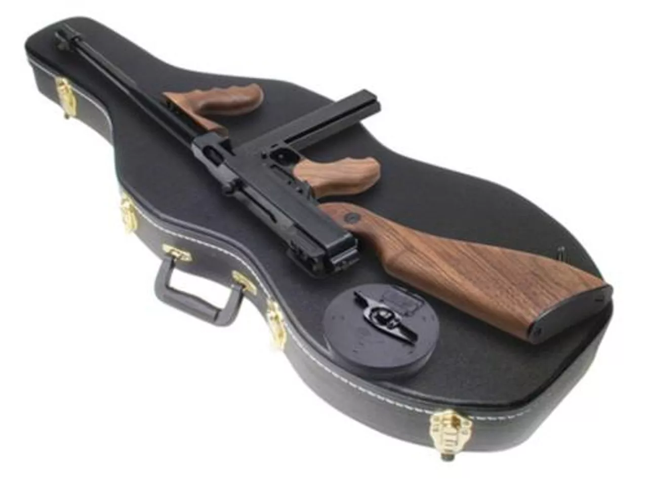Auto Ordnance Thompson Model 1927A-1 Deluxe 45 ACP Carbine 16.5″ Barrel Blue Finish Walnut Stock 30rd