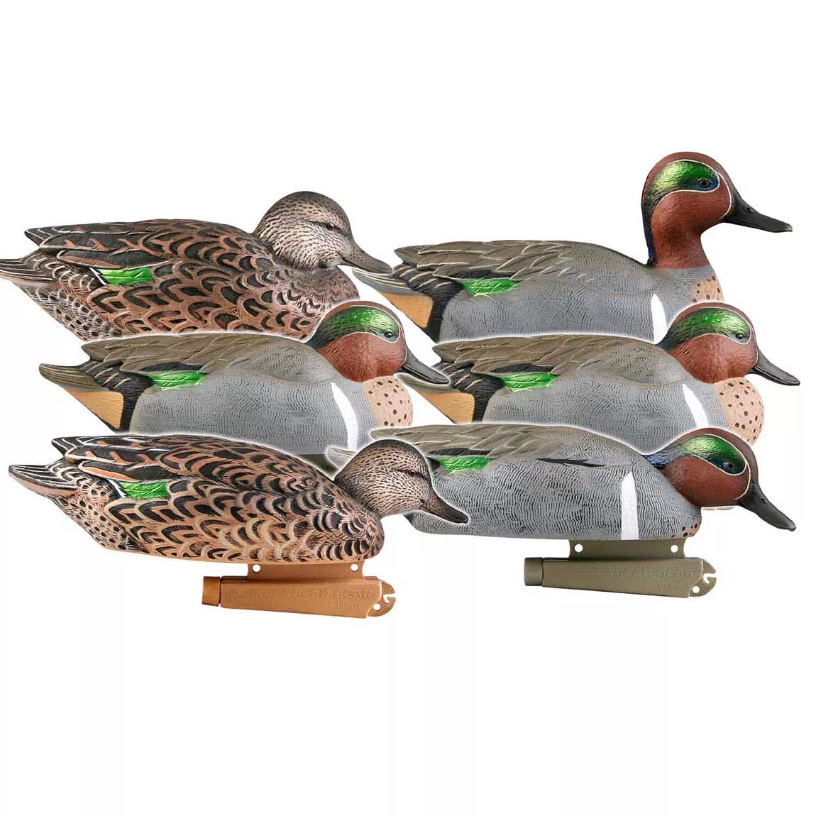 Avery GHG Pro-Grade Green-Wing Teal Floater Decoys 6pk #73123