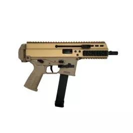 B&T APC9 Pro Pistol – Coyote Tan 9mm 6.8″ 25mm Tri Lug Threaded Barrel 33rd Glock Compatible Lower