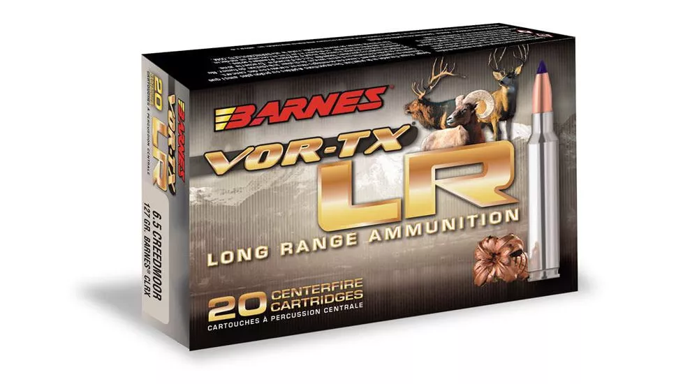 Barnes Vor-Tx Long Range Centerfire 6.5 PRC 127gr LRX BT Rifle Cartridges 500 Rounds