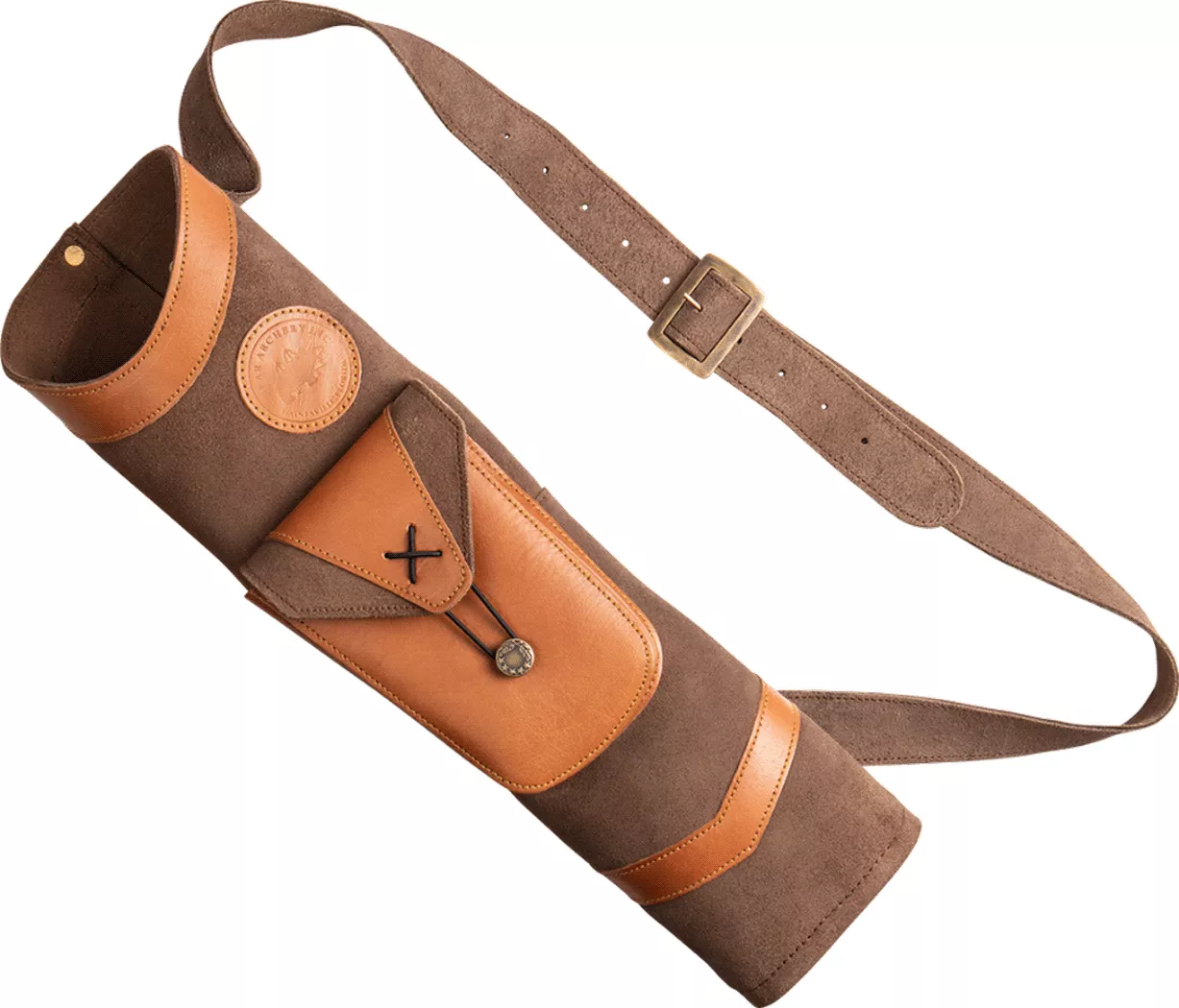 Bear Traditional Back Quiver, Brown