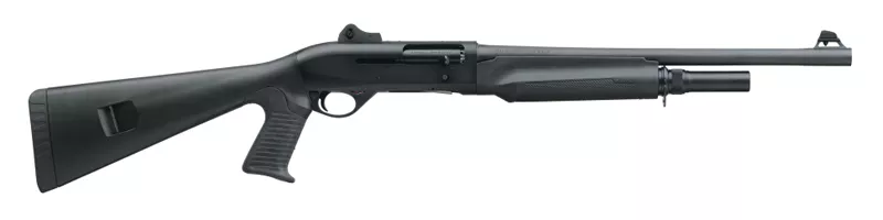 Benelli M2 Tactical 12 Ga Shotgun Pistol Grip Stock Ghost Ring Sights 18.5″ Barrel