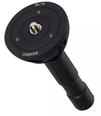 Benro BL75 75mm Half Ball Adapter for Flat Base Tripod Heads