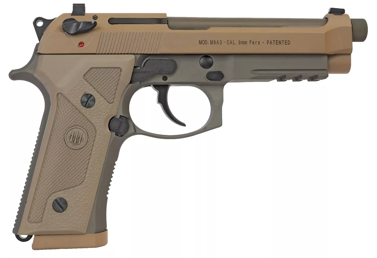Beretta M9A3 Type G 9mm Flat Dark Earth Pistol Decocker Made in Italy