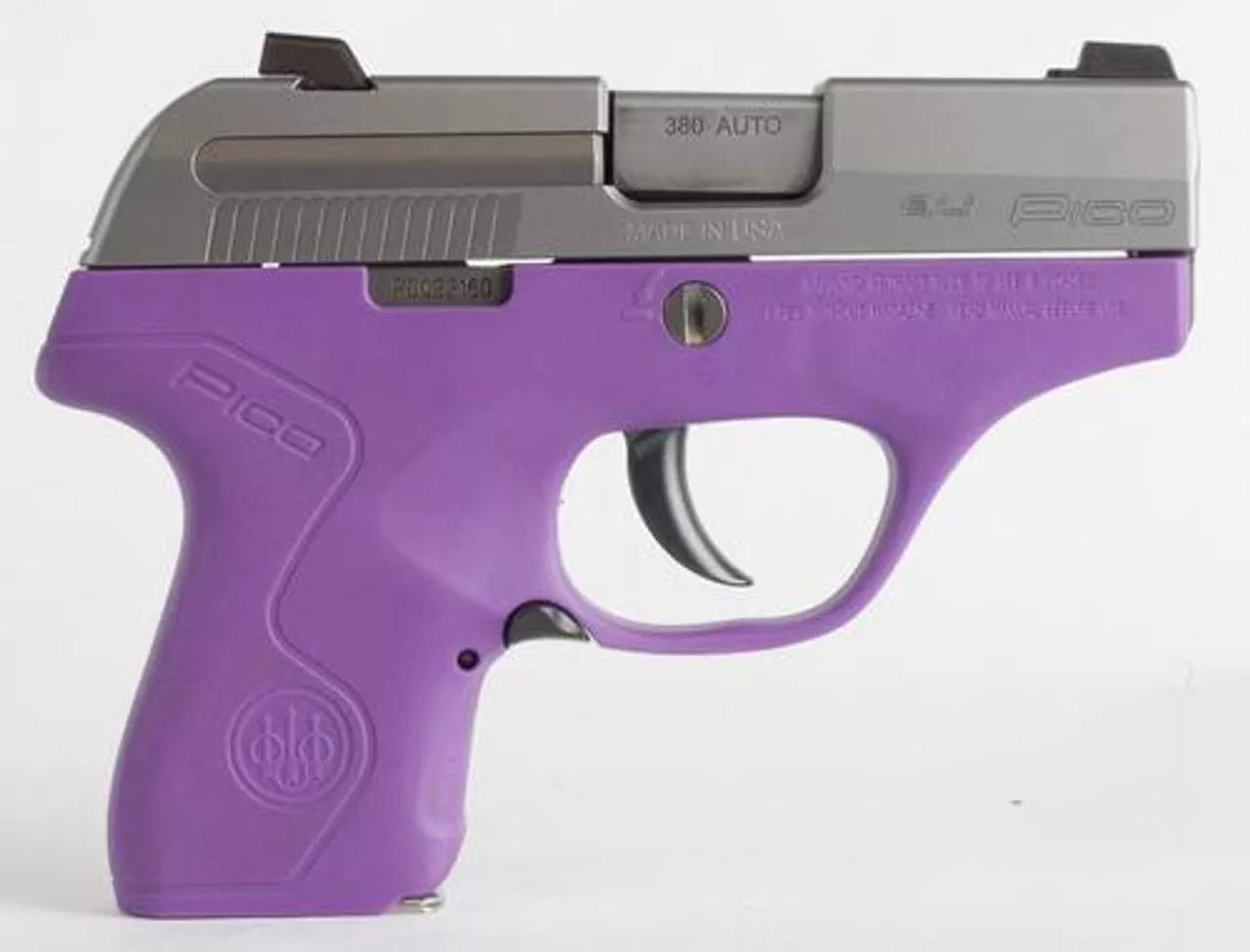 Beretta Pico .380 ACP, 2.7″, 6rd, Adjustable Sights, Lavender Frame