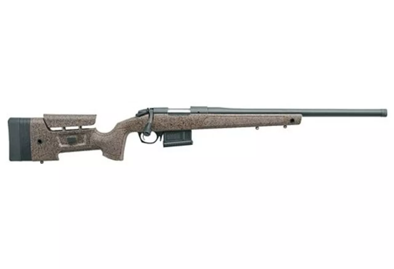Bergara B-14 HMR 7mm Rem Mag, 24″ Barrel, Brown Molded Mini-Chassis, 10rd