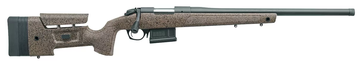 Bergara B-14 HMR Brown Mini-Chassis 308 Win Rifle 20″ Threaded Barrel