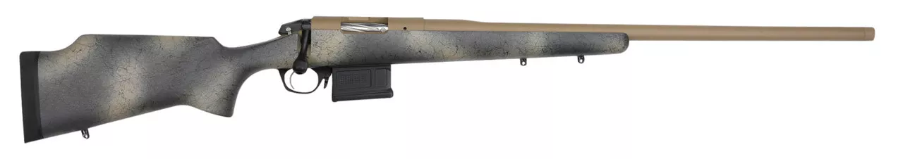 Bergara Premier Approach 300 PRC, 24″ Barrel, Woodland Camo, Grayboe Stock, Flat Dark Earth Cerakote, 2rd
