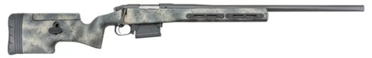 Bergara Premier Ridgeback 6.5 PRC, 26″ Barrel, Fiberglass Camo Stock, Stainless Cerakote, 7rd