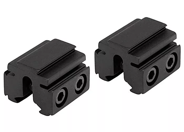 BKL 3/8″ or 11mm Tri-Mount Dovetail Riser Mount, 1″ Long, Black