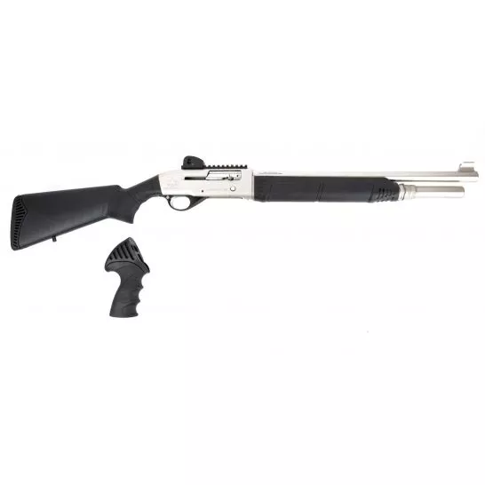 Black Aces Tactical Pro Series R 12 Gauge Shotgun 18.5″, Silver – BATPSRS