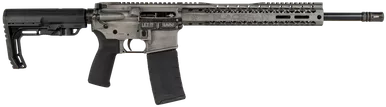 Black Rain Ordnance BROFUSIONTB Fusion 5.56x45mm NATO 16" 30+1 Titanium Battleworn Cerakote 6 Position MFT Minimalist Stock