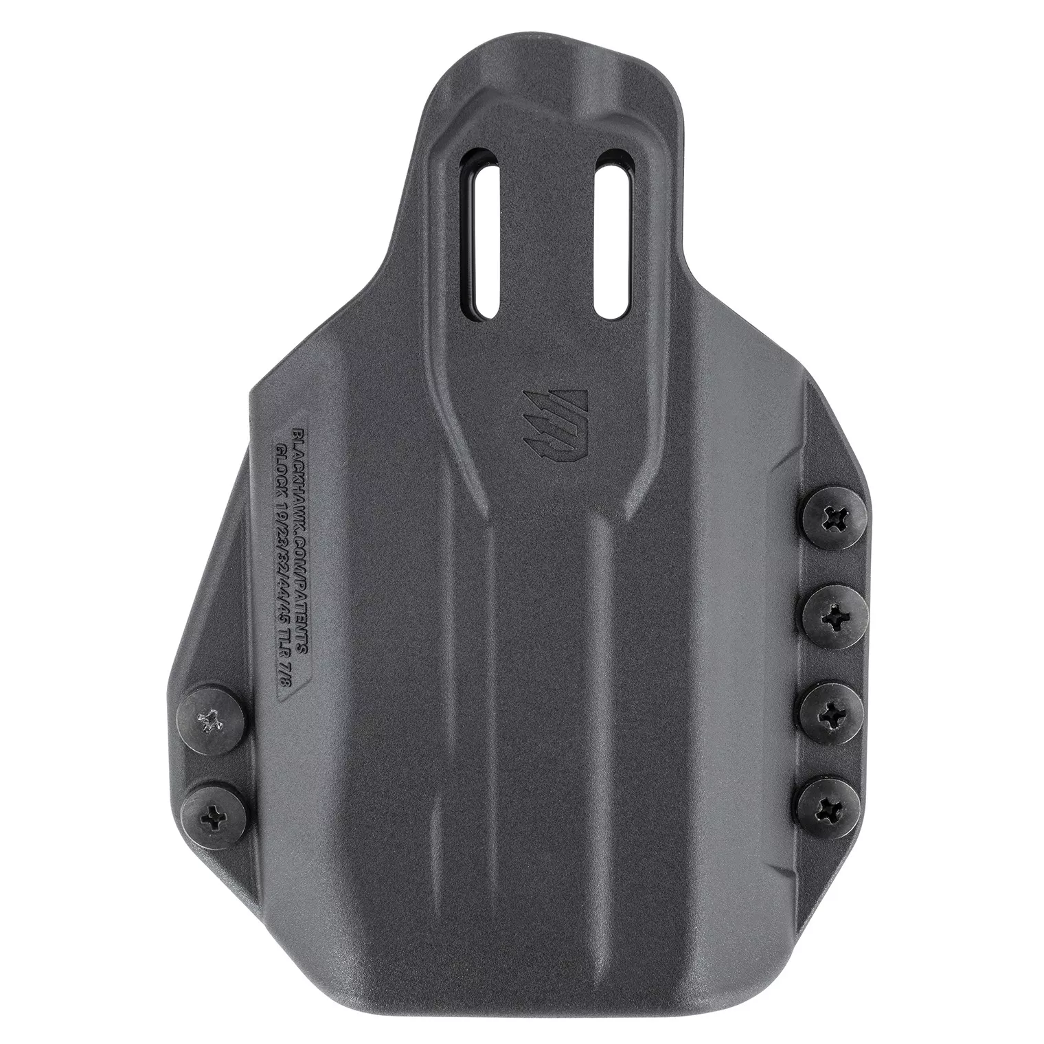 Blackhawk 416302BK Stache IWB Size 02 Black Polymer Belt Clip Compatible w/Glock 19/23/32/45 Belt 1.50” Wide Ambidextrous