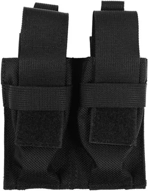 BLACKHAWK 52PMK2BK DUTY DOUBLE PISTOL MAG POUCH W/TALONFLEX (BLACK)