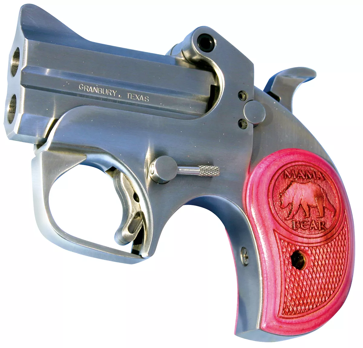 Bond Arms Mama Bear 357 Mag Derringer Pink Wood Grip