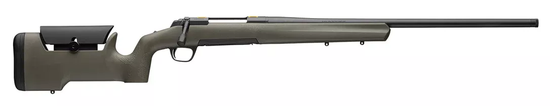 Browning 035599282 X-Bolt Max LR 6.5 Creedmoor 4+1 22″ Matte Black Fluted Sporter SR Barrel, Matte Black Drilled & Tapped/X-Lock Mount Steel Receiver, Synthetic OD Green Max Stock w/Adj Comb