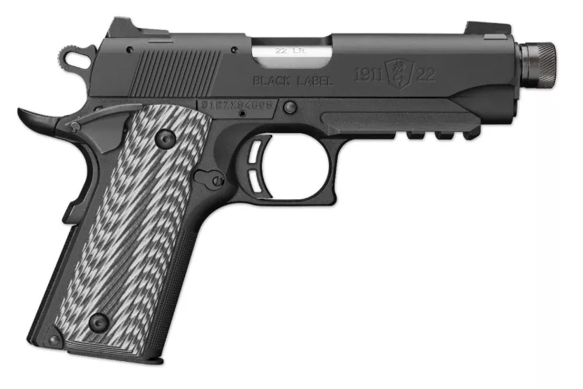 Browning 1911-22 Black Label Compact Suppressor Ready w/ Rail .22 LR Semi-Automatic Pistol #051821490