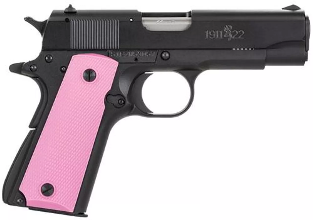 Browning 1911-22 Black/Pink Composite 22LR 3.6″ Barrel, Pink Synthetic Grips, 10rd