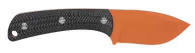 Browning Back Country Pocket Knife 2.75" Deep Belly Skinner Plain Blaze Orange Ceramic D2 Steel Blade Black G10 Handle