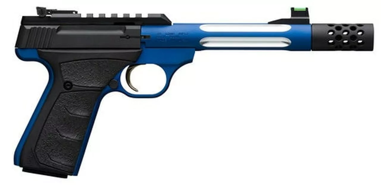 Browning Buck Mark+ Light Competition UFX 22 LR, 5.9″ Blue Barrel, Suppressor Ready, Rug